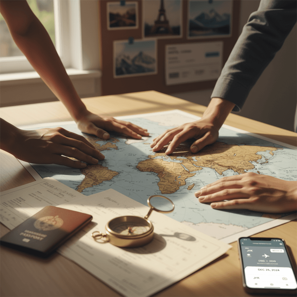Travel planning materials