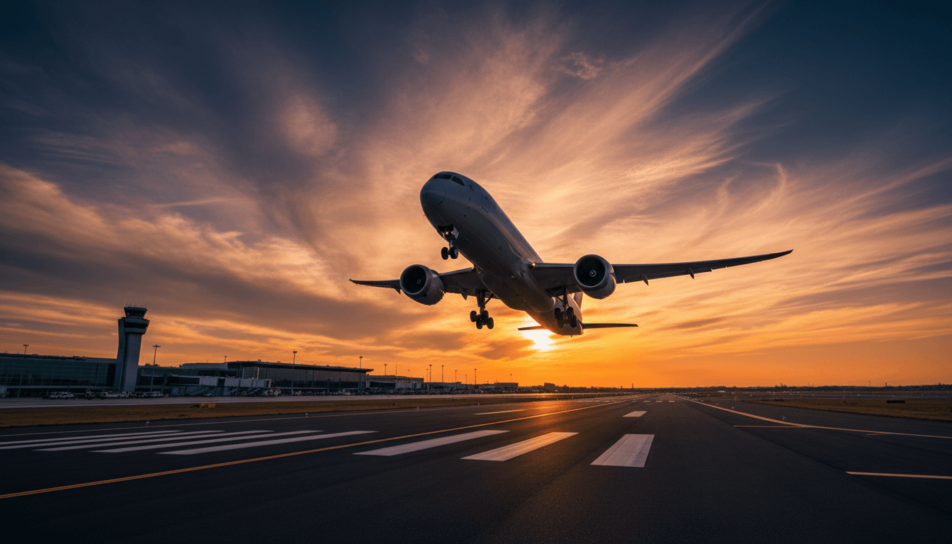 Airplane in flight